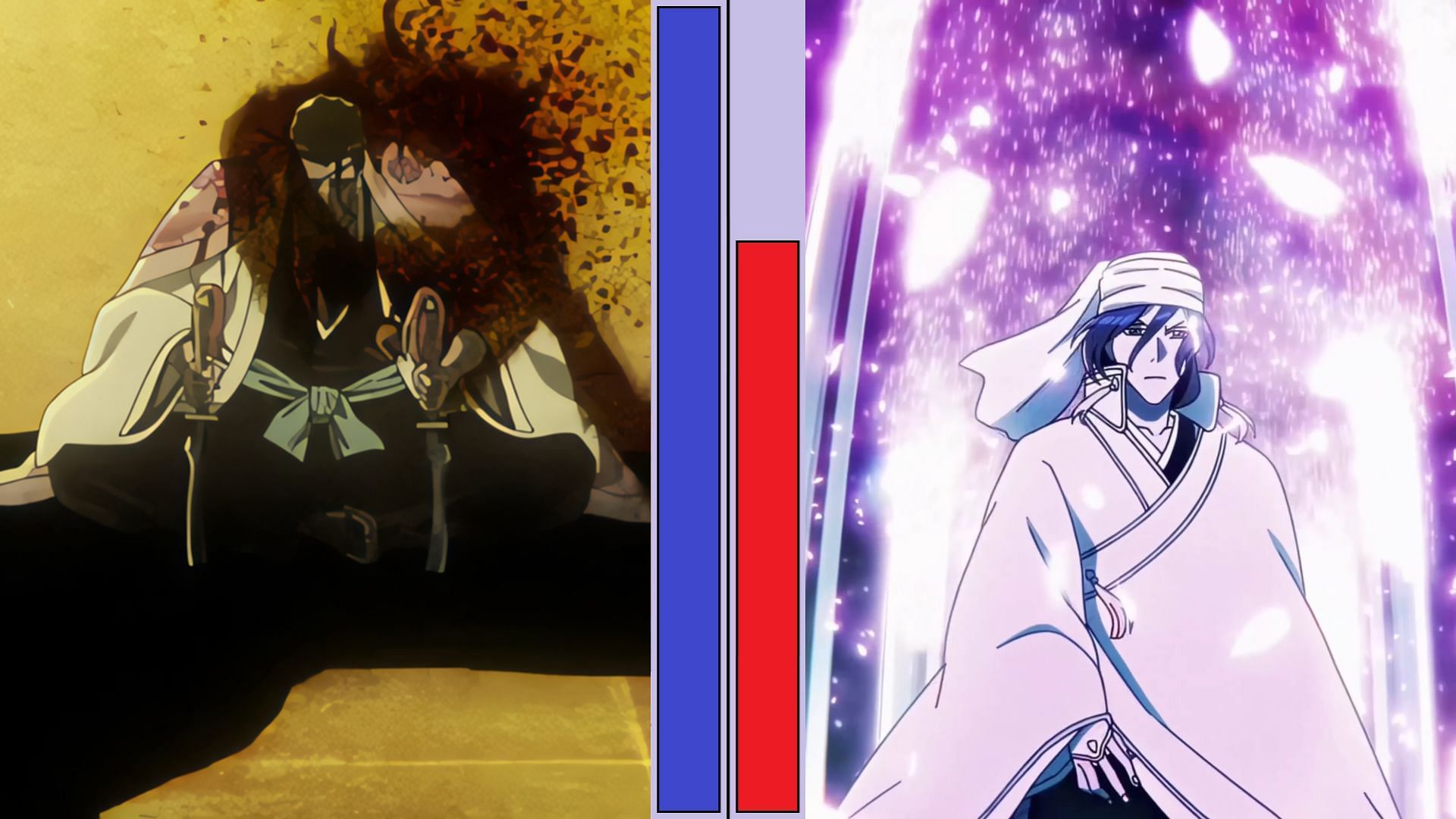 Shunsui vs Byakuya in Bleach (Image via Pierrot Films/Studio Pierrot)