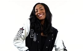 A'ja Wilson makes style statement as she shows off her diamond grills and unique cap on all-denim outfit