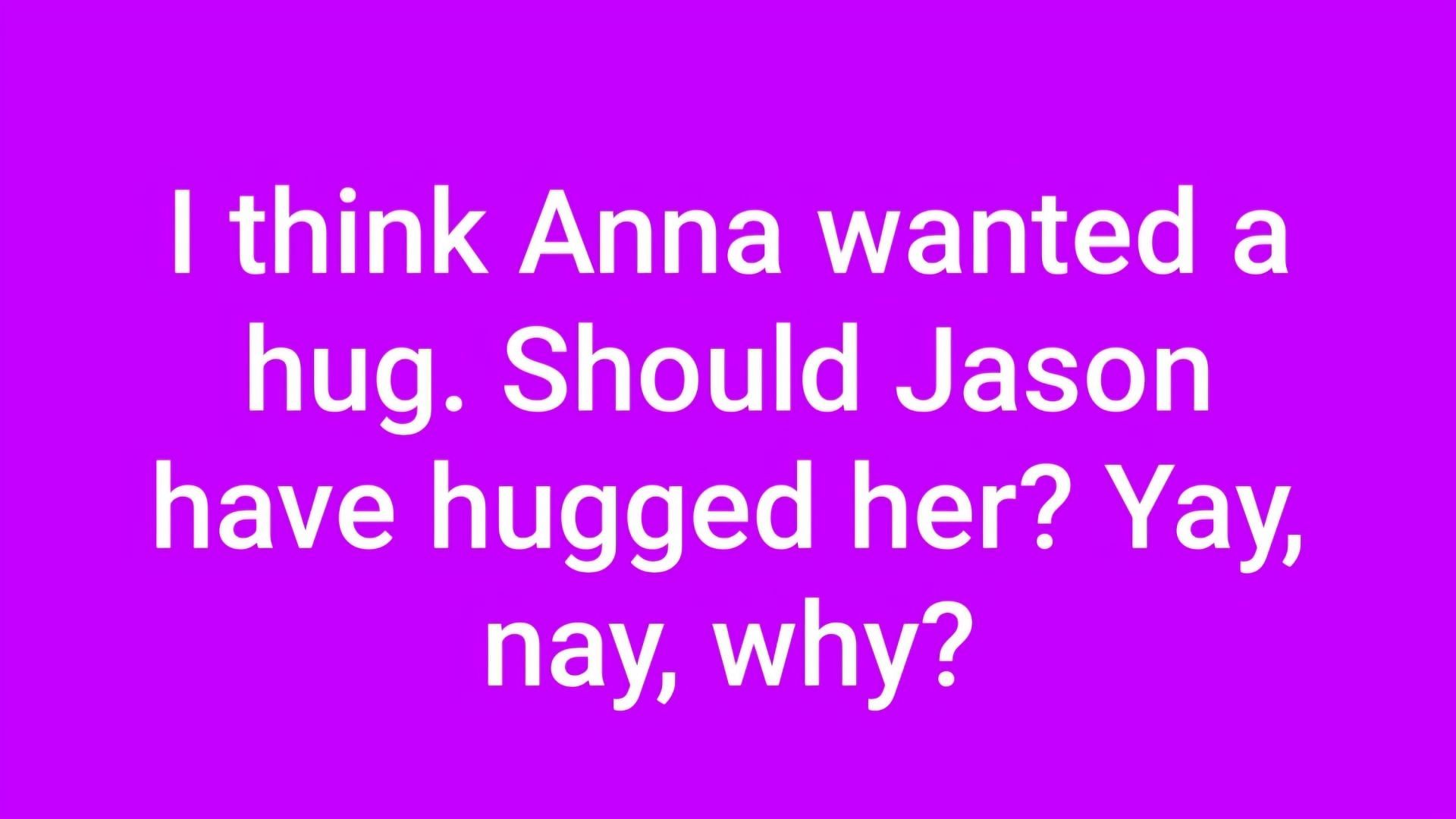 A Facebook post discussing a comforting moment that Anna and Jason shared on the soap (via General Hospital Fans Official / Facebook)