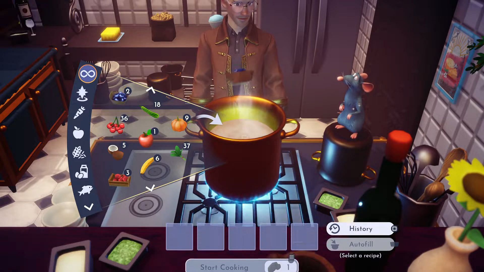 Blueberry Pie only needs three ingredients (Image via Gameloft || YouTube/@Greymane Gaming)