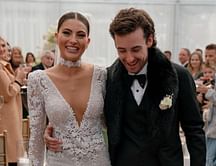 In Photos: Gianna Tulio shines in jaw-dropping beaded gown during wedding to NASCAR’s Ryan Blaney