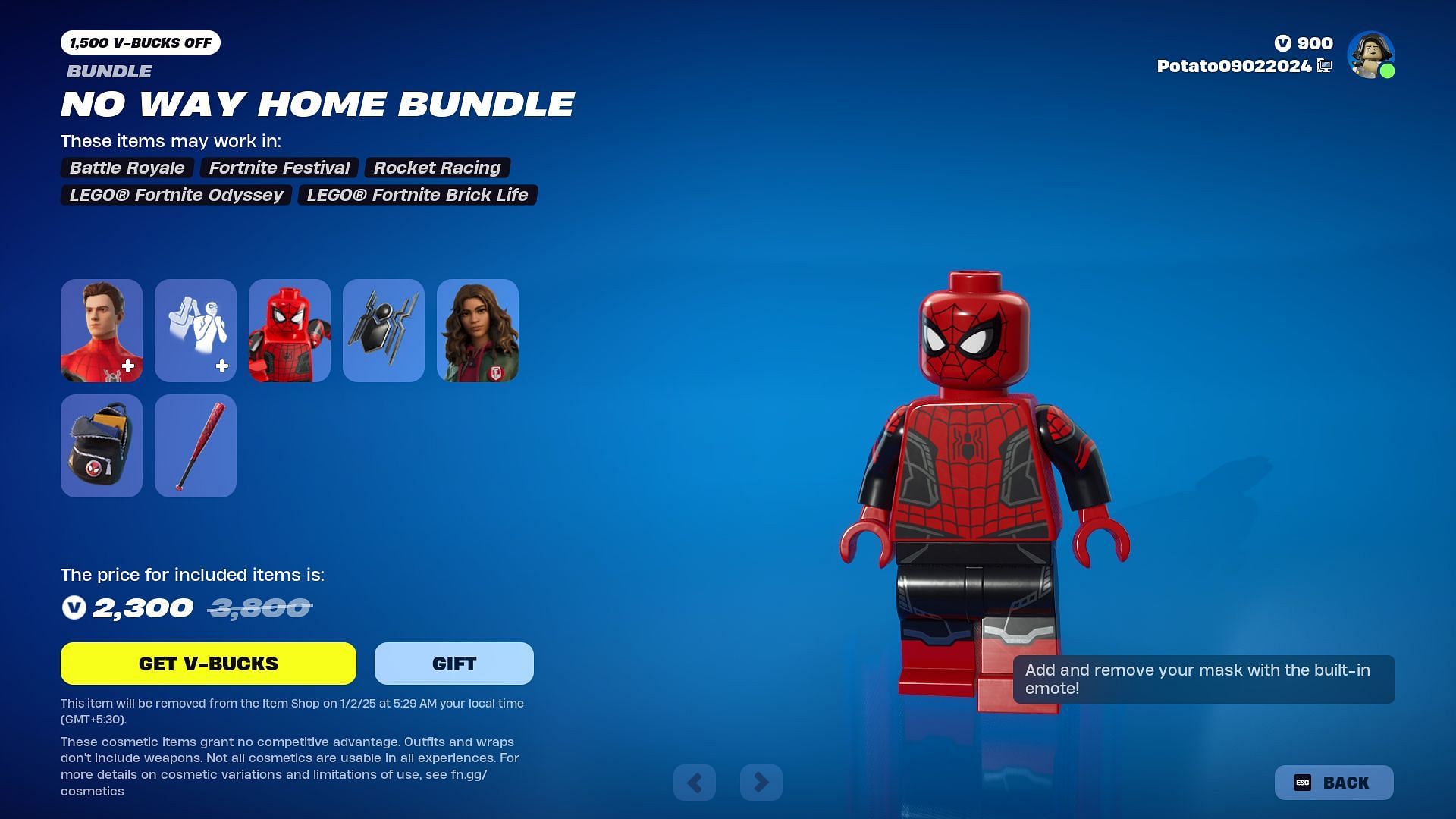 Spider-Man and MJ will remain listed until January 2, 2024 (Image via Epic Games)