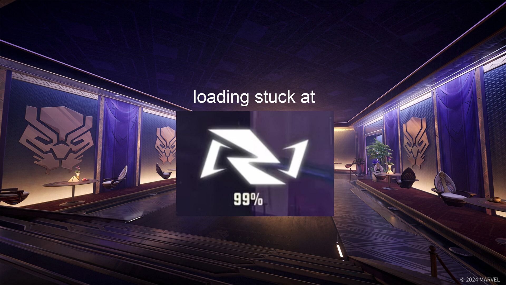 Marvel Rivals loading is stuck at 99% issue faced by players.