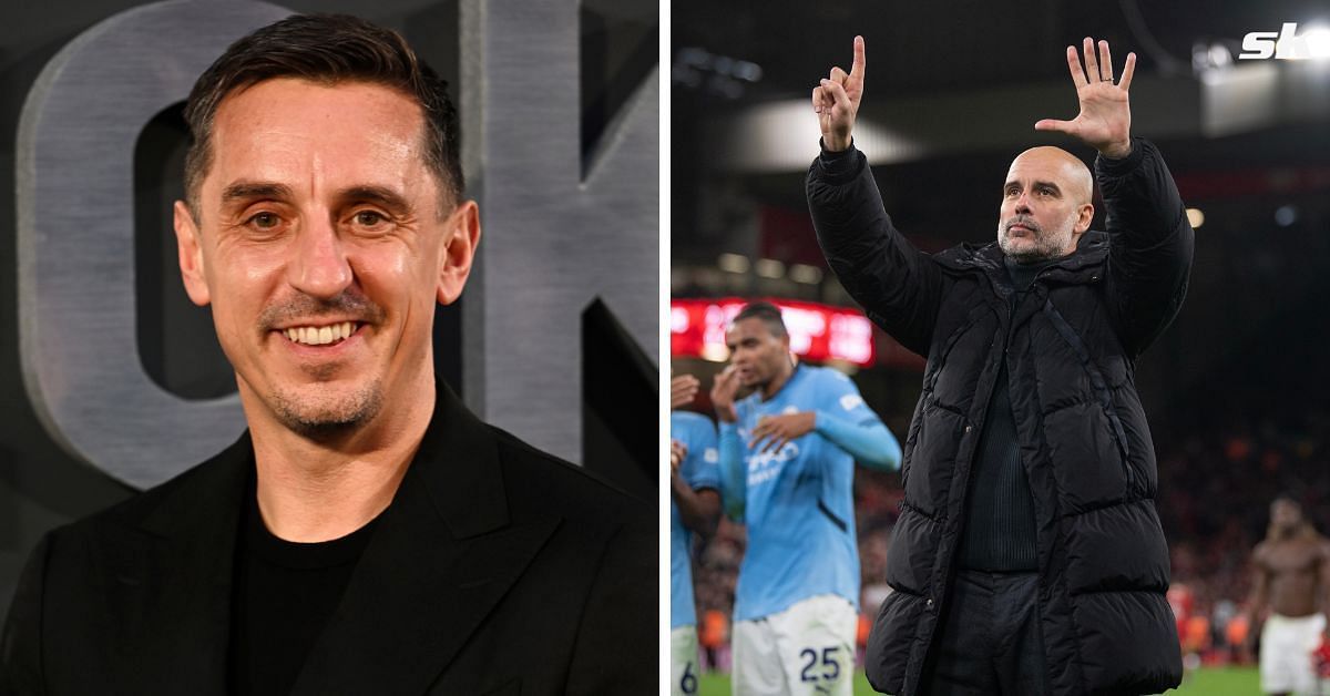 Gary Neville aimed a dig at Pep Guardiola after his co-owned side Salford City drew Manchester City in the third round of the FA Cup