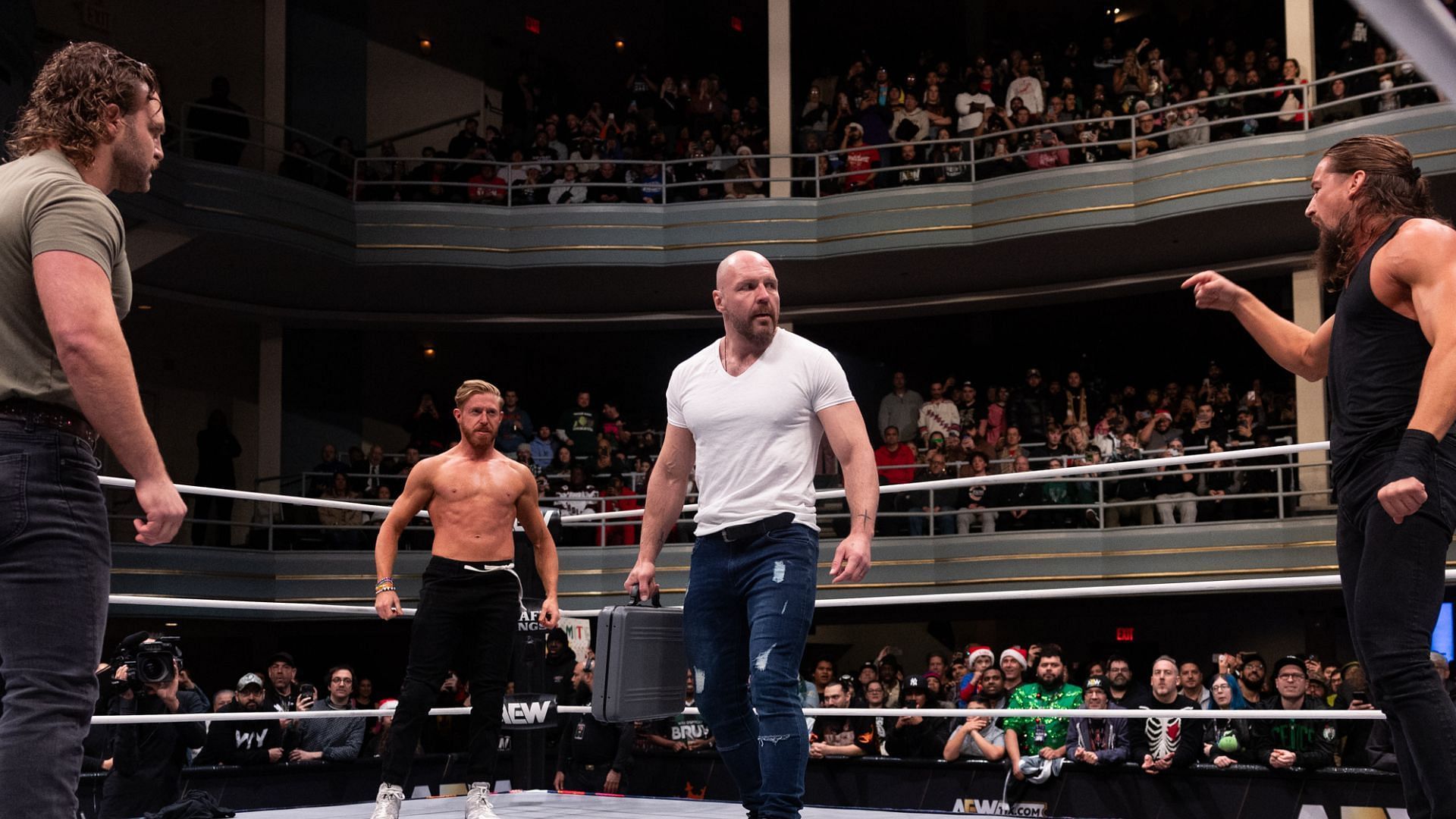 Jon Moxley will defend his title in a four-way match at Worlds End [photo: AEW Official Website]