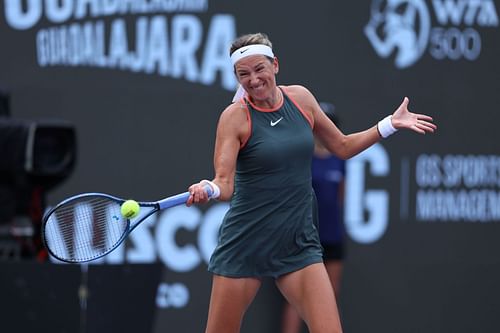 Azarenka in action at the WTA 500 Guadalajara Open (Source: Getty)