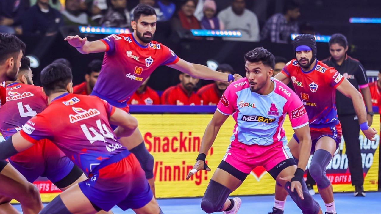 यूपी योद्धाज vs जयपुर पिंक पैंथर्स (photo credit- X/@JaipurPanthers)