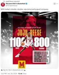 Angel Reese retweeted the post celebrating her brother