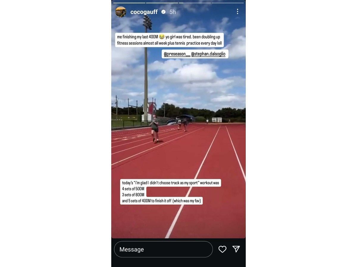 Coco Gauff&#039;s Instagram story