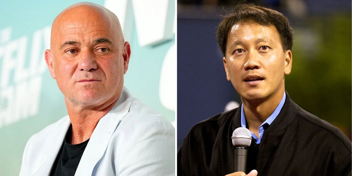 Andre Agassi (L) and Michael Chang (R) (Image Source: Getty)