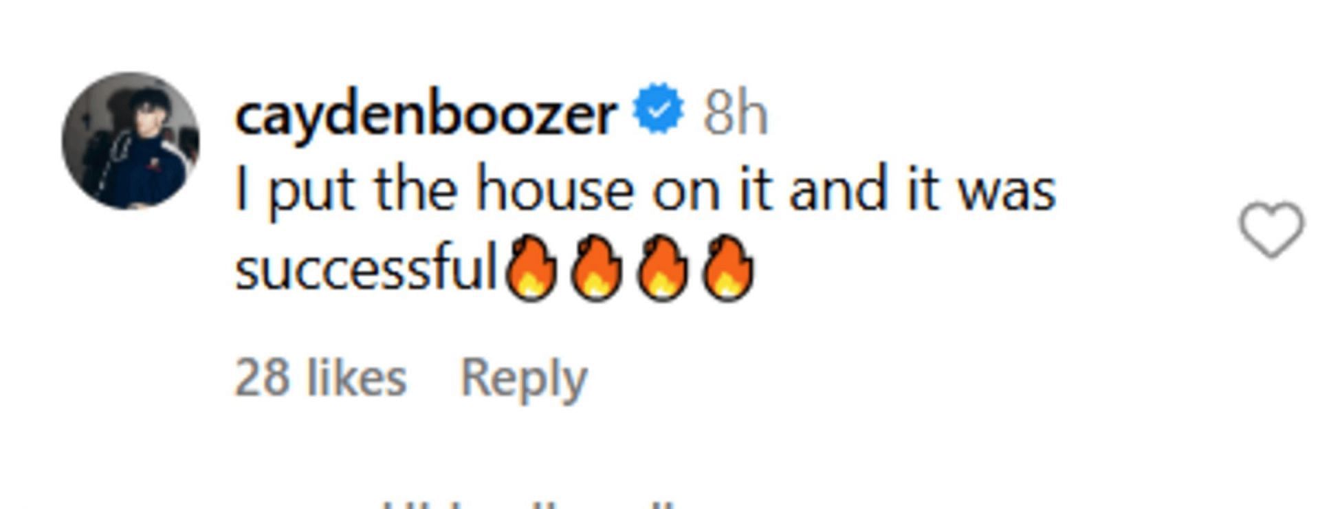 Cayden Boozer reacts to AJ Dybantsa&#039;s decision (Source: Instagram/firsttake)