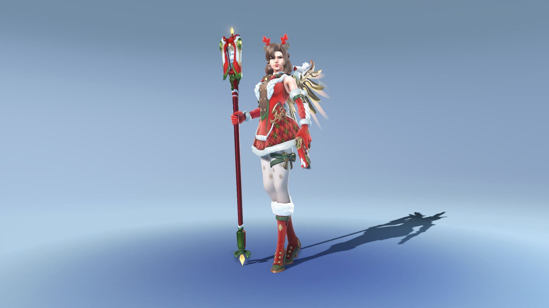 Happy Holy Mercy skin in OW2 (Image via Blizzard)