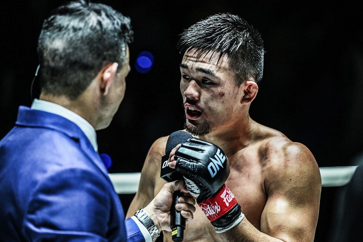 Christian Lee says he was on his way to a dominant win until his accidental eye poke on Alibeg Rasulov. [Photo from ONE Championship]