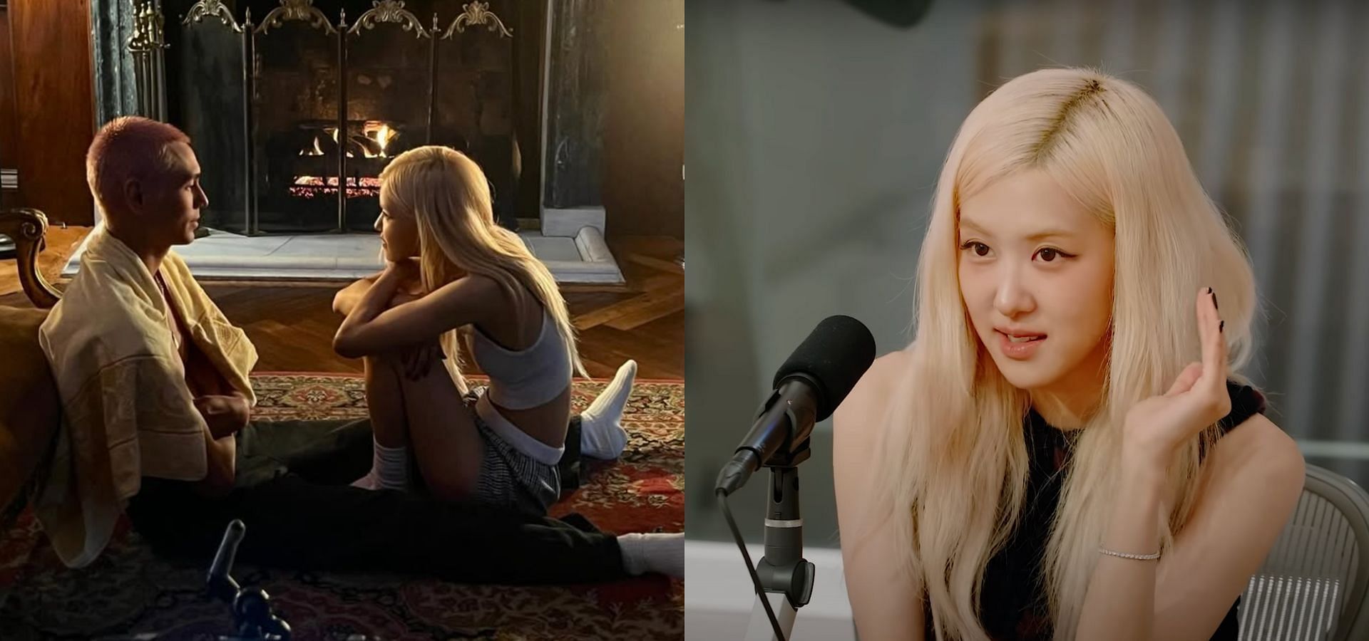 Ros&eacute; opens up about having a huge fight with her ex during BORN PINK world tour. (Images via Instagram/@roses_are_rosie and YouTube/Apple Music)