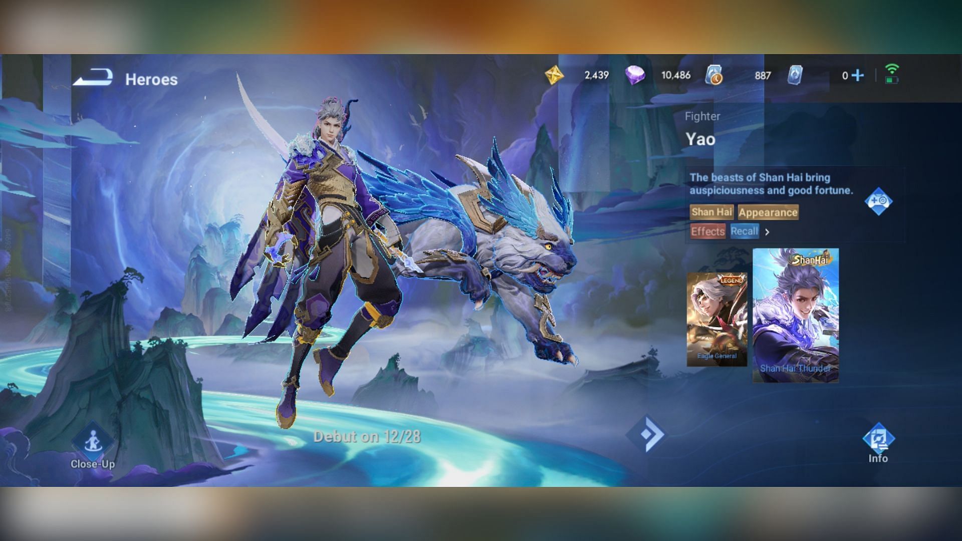 Yao&#039;s new skin (Image via Level Infinite)