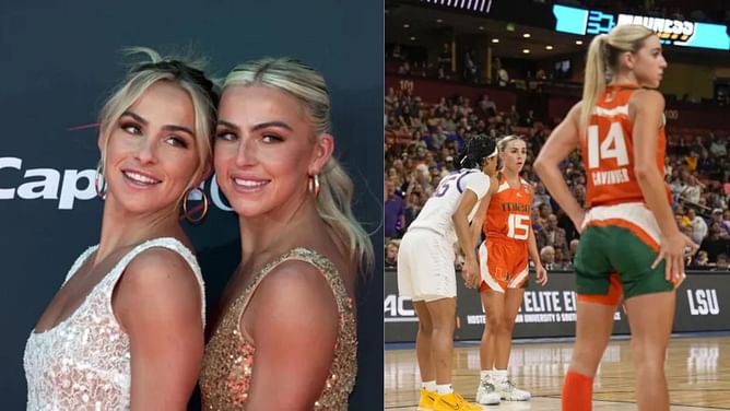 WATCH: Miami's Haley and Hanna Cavinder reunite with sisters for Christmas special TikTok