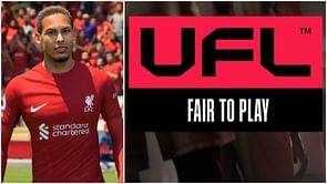 EA FC 25 vs UFL: Virgil van Dijk player rating and stats comparison