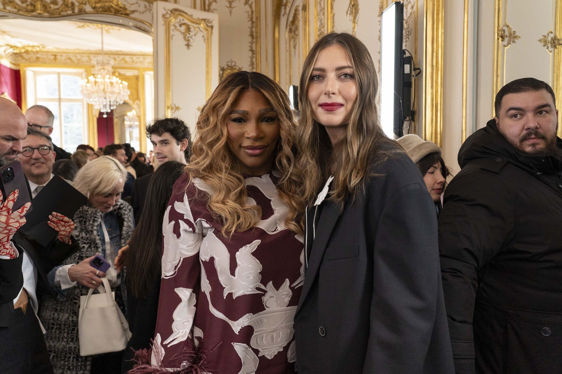 Serena Williams and Maria Sharapova pictured at the 2024 Paris Fashion Week | Image Source: Getty