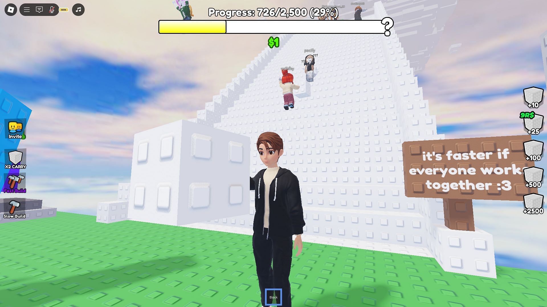 Gameplay screenshot of the stairs (Image via Roblox)