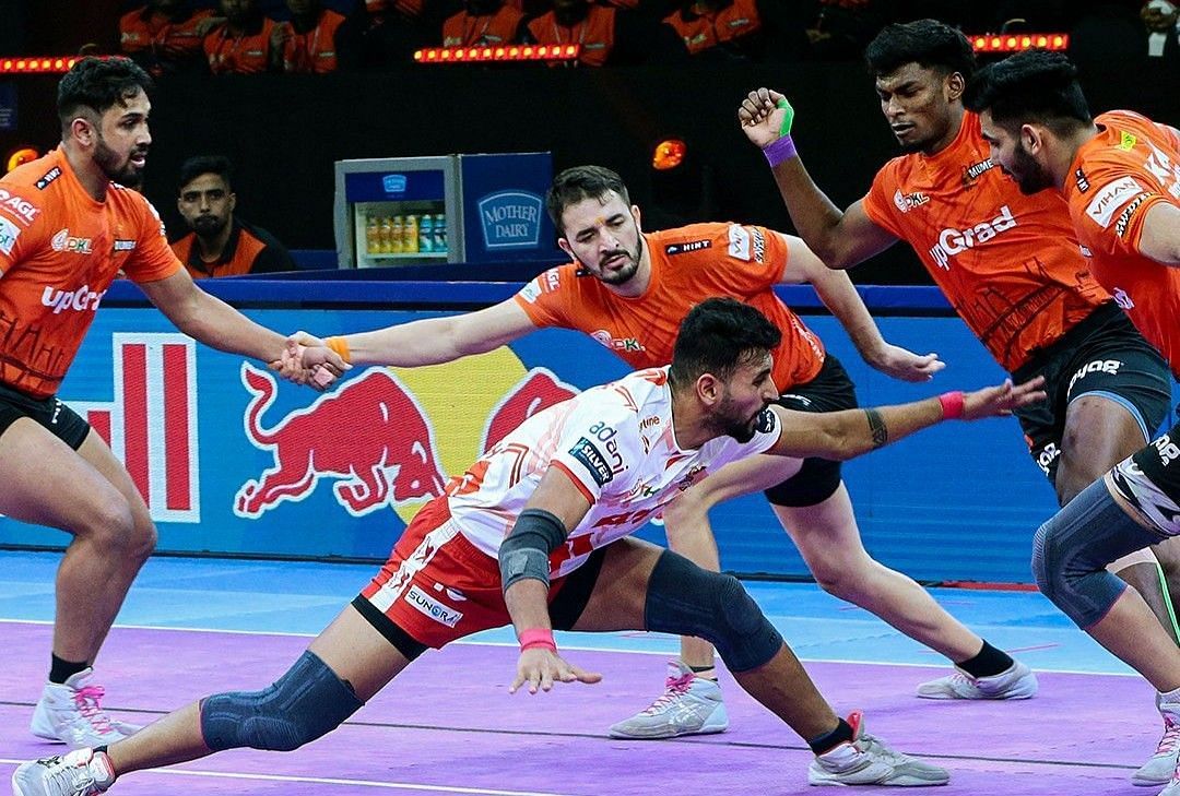 गुजरात जायंट्स vs यू मुम्बा (Photo Credit - @ProKabaddi)