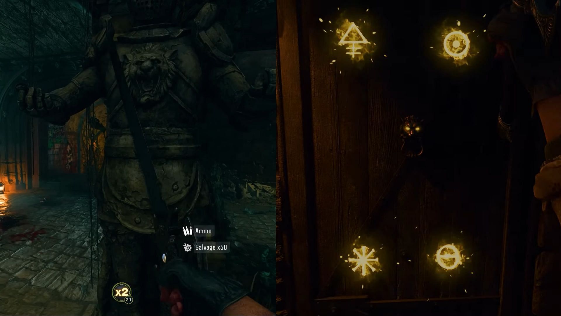 Collect the Lion Sword and gain access to this secret room (Image via Activision)