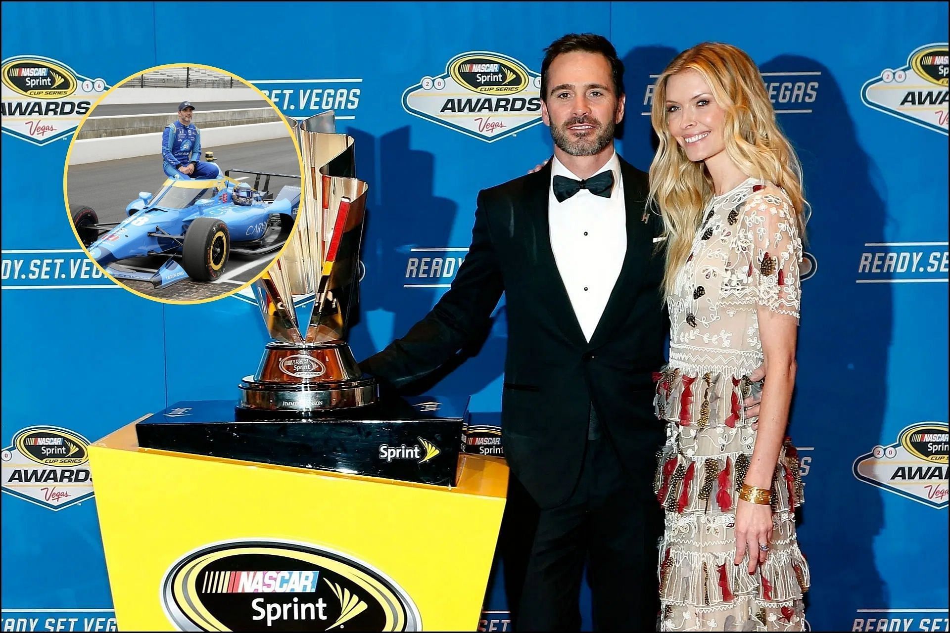 Jimmie Johnson recalls wife Chandra Janway&rsquo;s uneasy moment during his IndyCar stint (Getty Images)