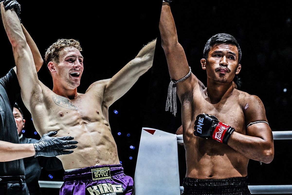 Nico Carrillo (L) and Superlek (R) | Photo credit: ONE Championship