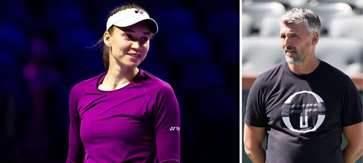 Elena Rybakina (L) and Goran Ivanisevic (R) [Image source: Getty]