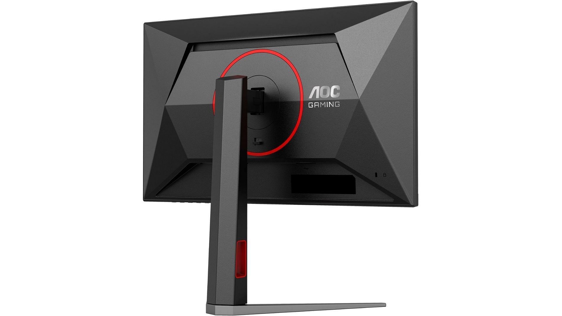 The AOC 24G4 gaming monitor&#039;s rear view (Image via AOC)