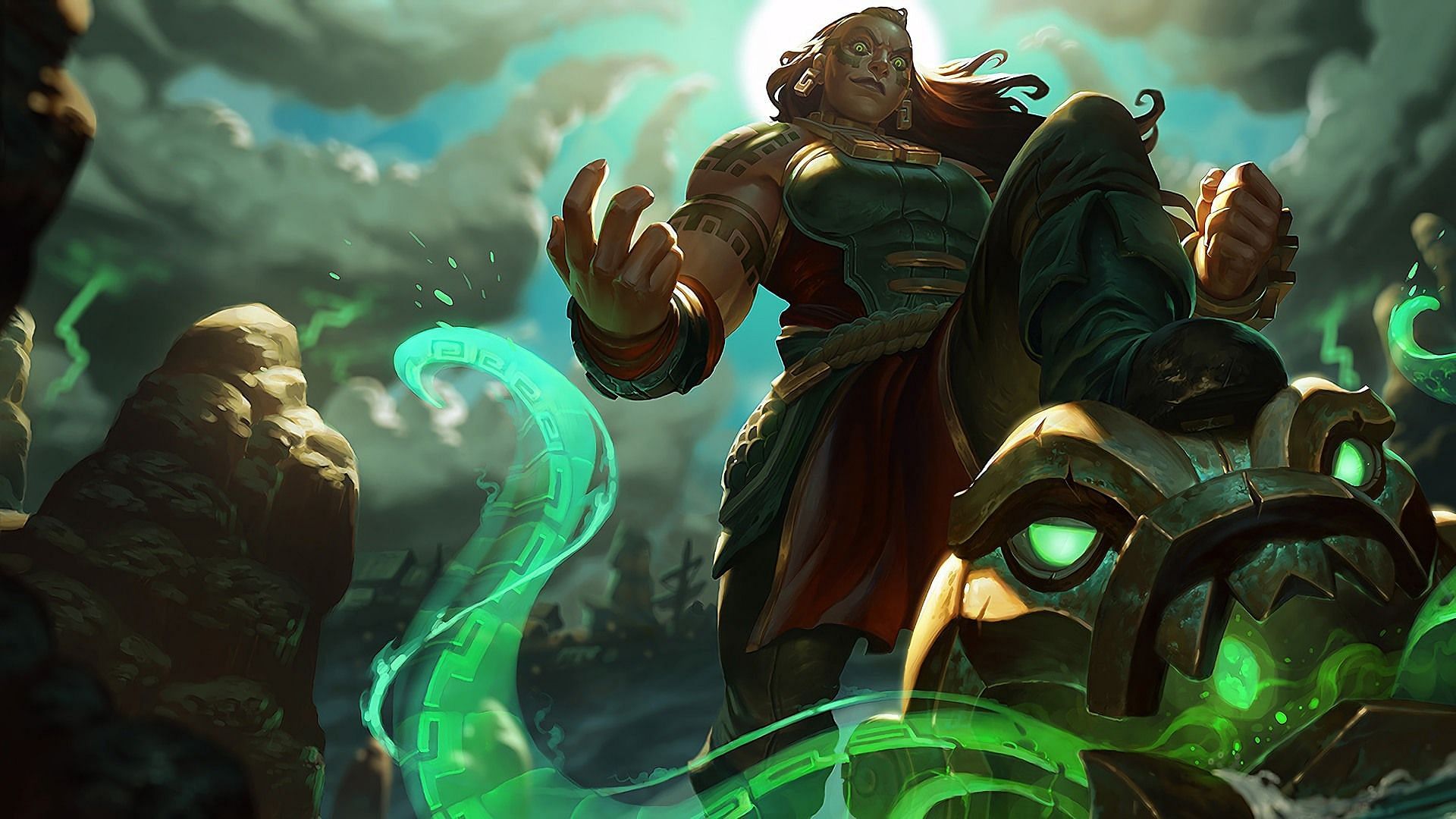 Default Illaoi in League of Legends (Image via Riot Games)