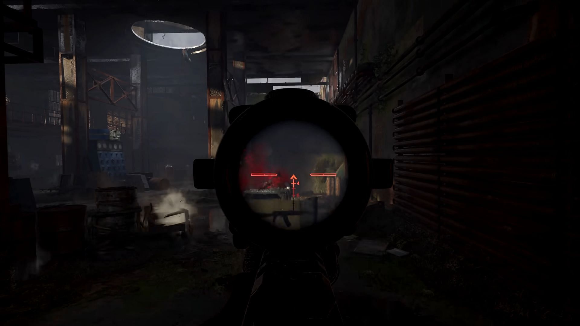 The sniper rifle is used for long-ranged shooting (Image via GSC Game World)