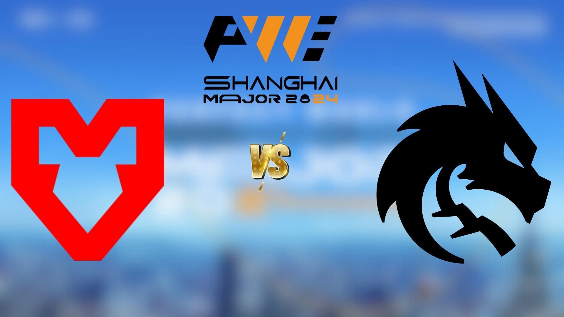 MOUZ vs Team Spirit will be the first semifinal match of PW Shanghai Major (Image via X/@CS_PerfectWorld || Assets via MOUZ, Team Spirit)