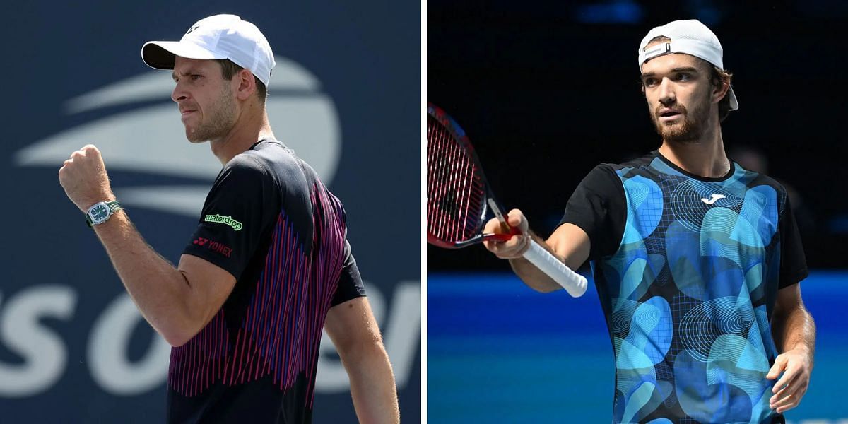 Hubert Hurkacz (L) and Tomas Machac (R) (Source: Getty)