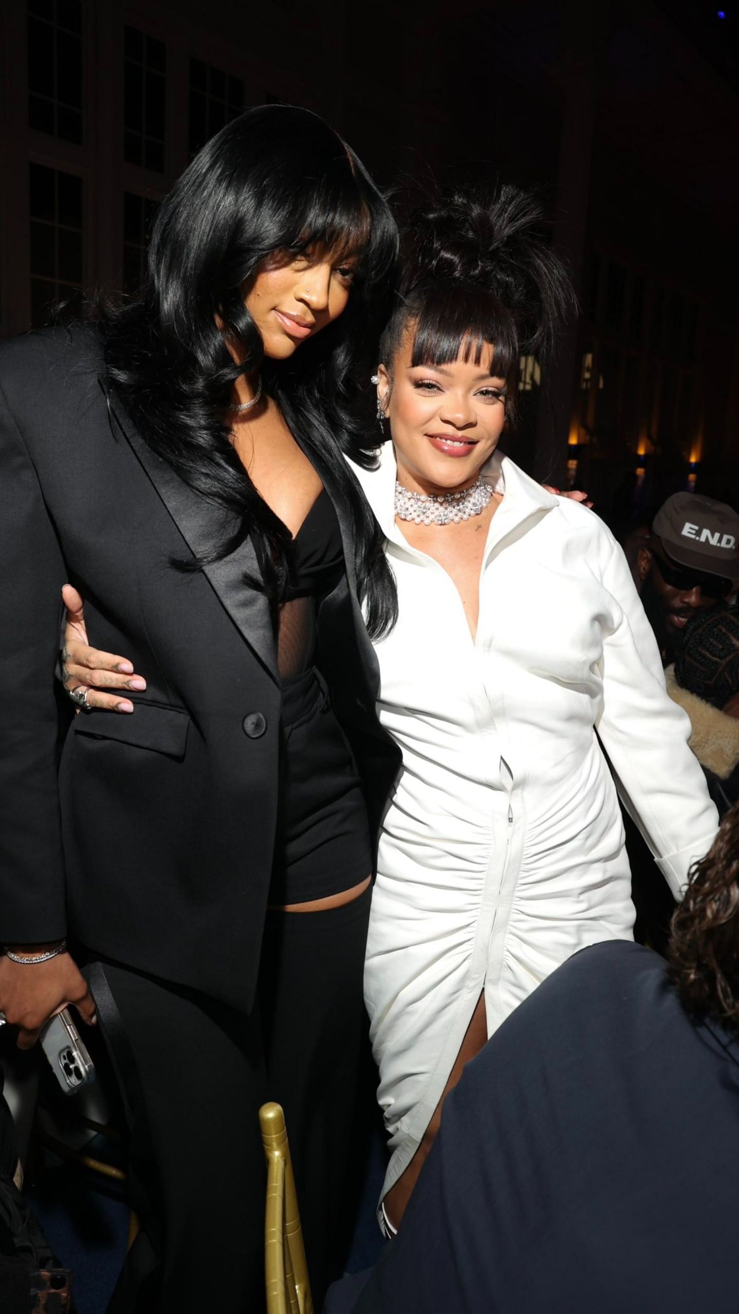 Angel Reese at FNAA with Rihanna [Credit: X/@Reese10Angel]