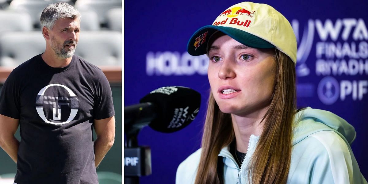 Goran Ivanisevic (L) and Elena Rybakina | Images: Getty