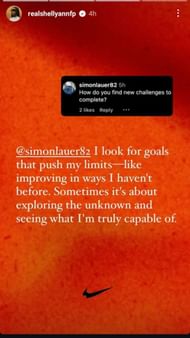 Via Fraser-Pryce's Instagram