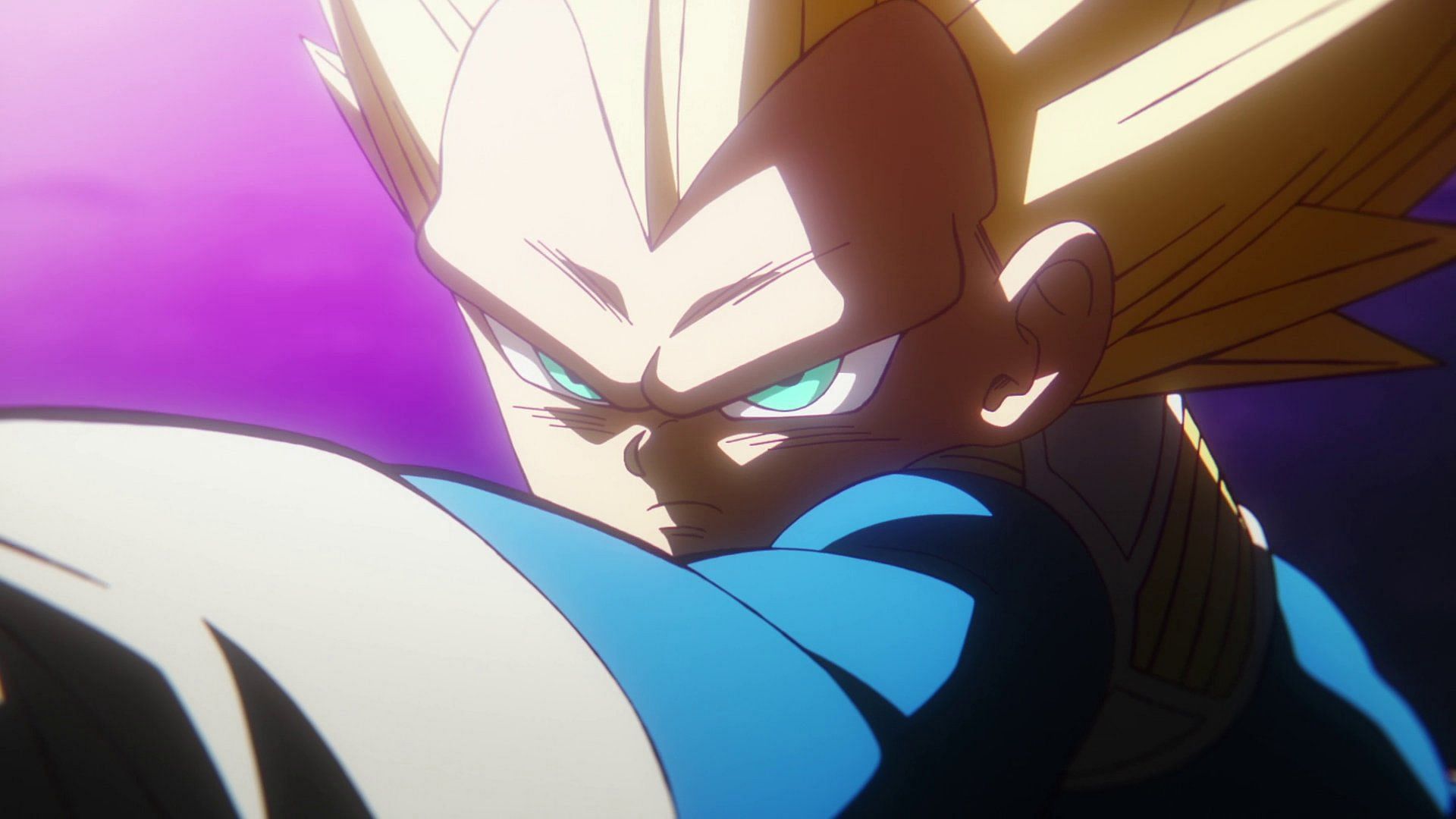 Vegeta as a Super Saiyan 3 in the most recent episode (Image via Toei Animation).