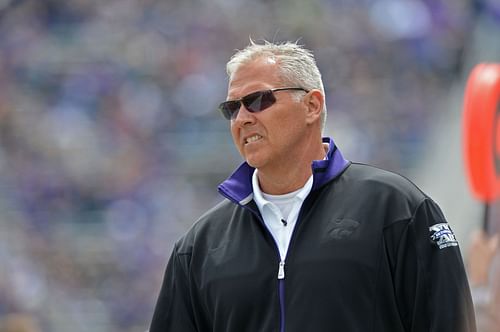 Dana Dimel during his time as the offensive coordinator of the Kansas State Wildcats (Credits: Getty)