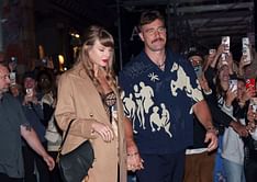 Taylor Swift stuns in $43,857 outfit during rainy NYC night out with Travis Kelce