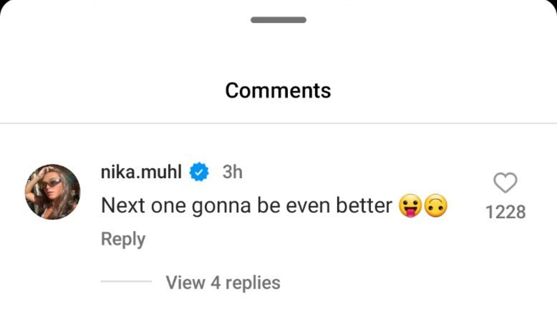 Seattle Storm star Nika Muhl commented on former UConn teammate Paige Bueckers&#039; Instagram post about 2024. Source: Instagram/@paigebueckers