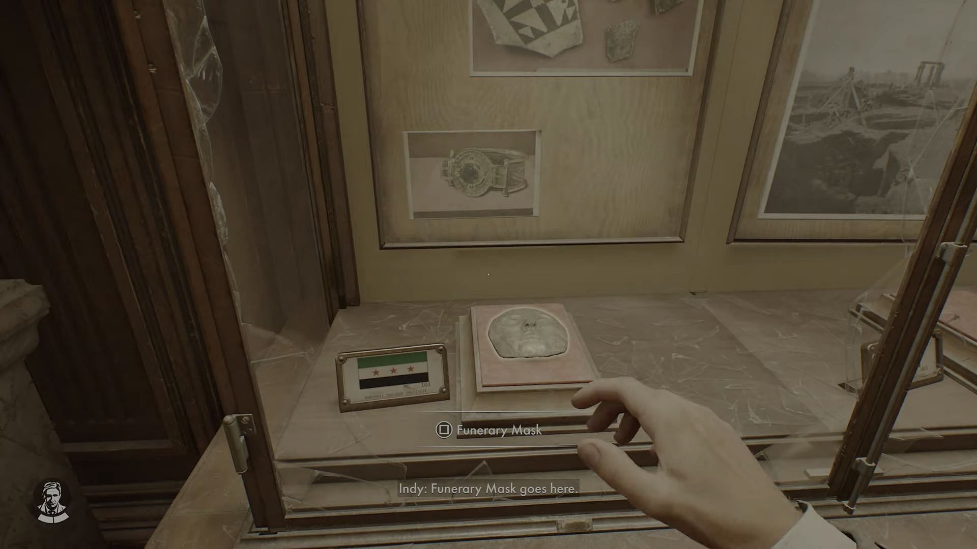 Put the artifacts in their correct cabinets to solve the Exhibit puzzle (Image via Bethesda Softworks)