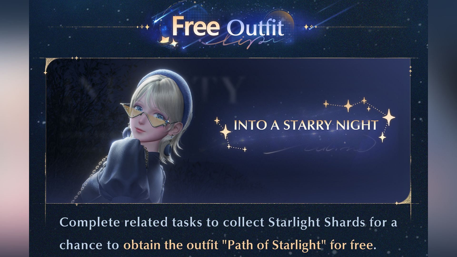 Path of Starlight outfit will be free (Image via Infold Games)