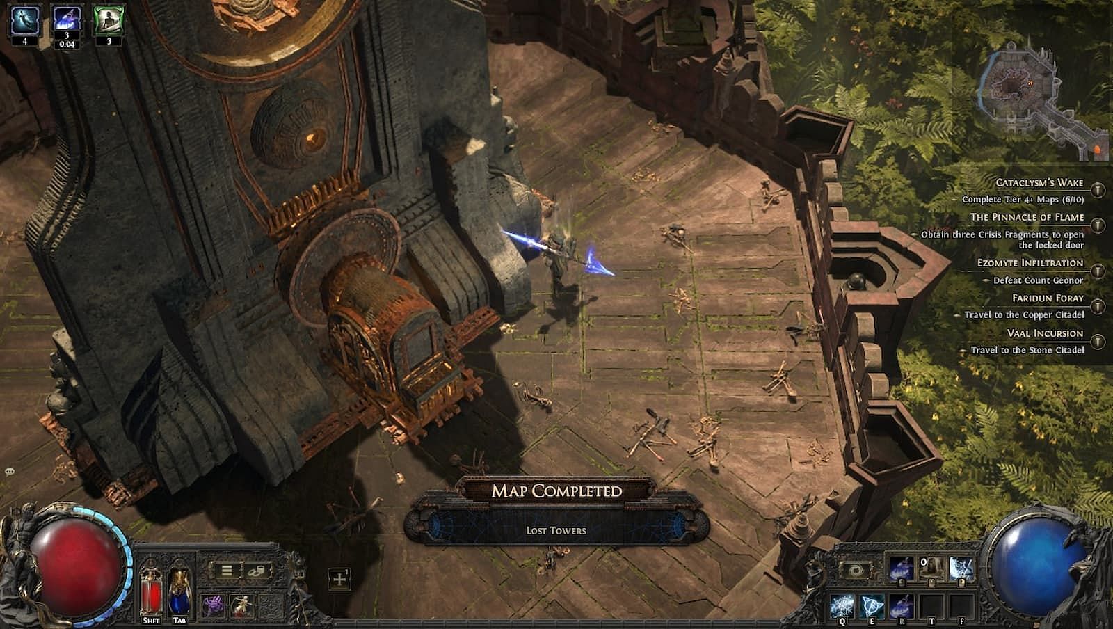 Lost Towers can be completed fast (Image via GGG)