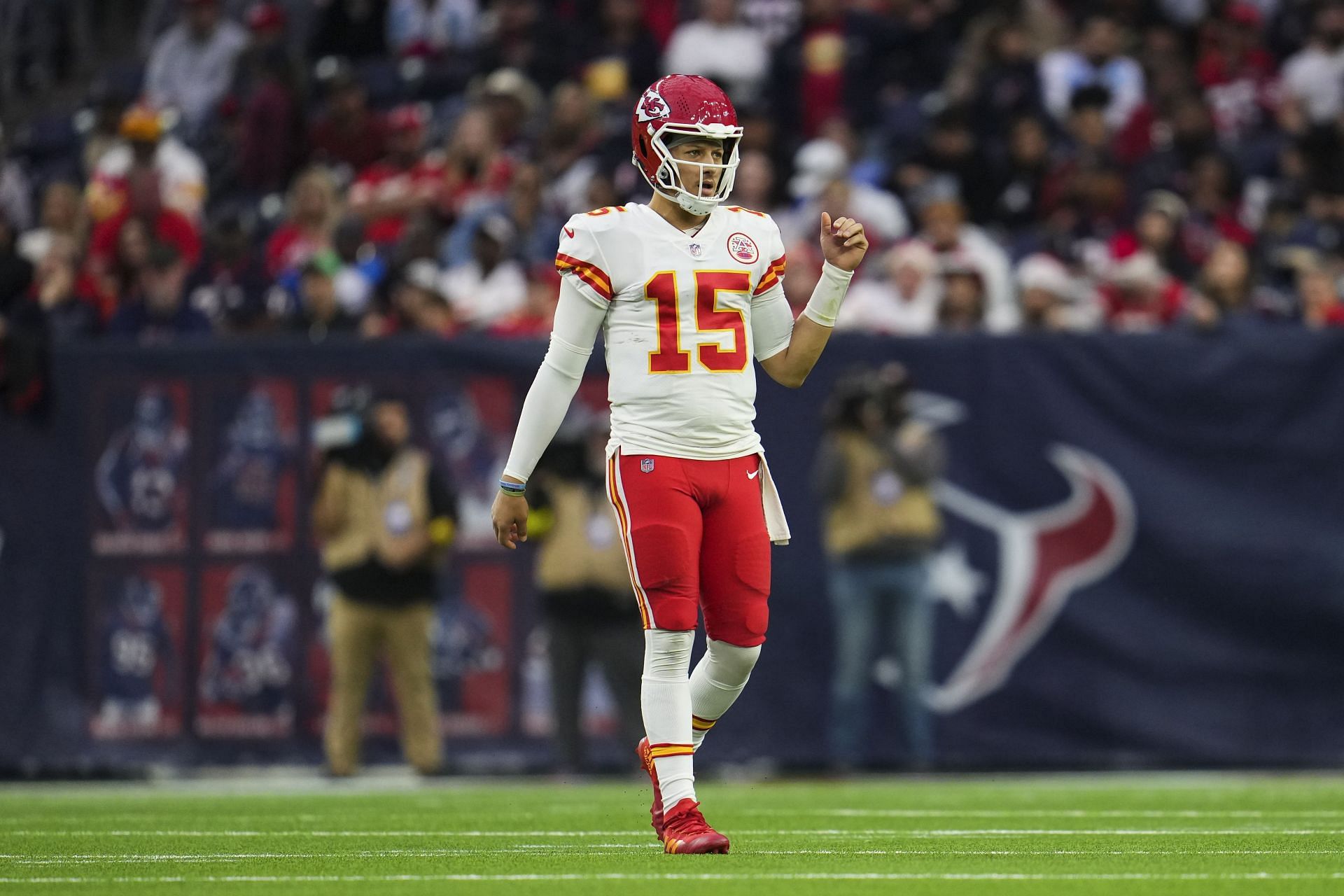 Patrick Mahomes during Kansas City Chiefs vs. Houston Texans - Source: Getty