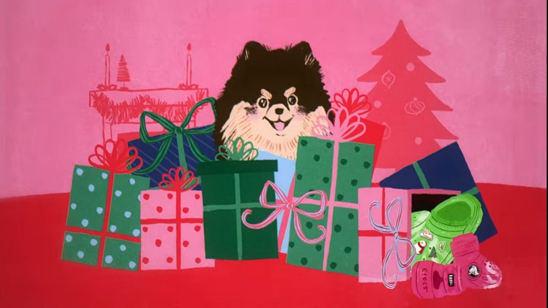 Yeontan features in Taehyung&#039;s White Christmas mv (Image via YouTube/@bingcrosbyofficial)