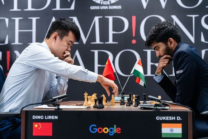 World Chess Championship 2024: Gukesh and Ding Liren settle for a draw after 51 moves in Game 8