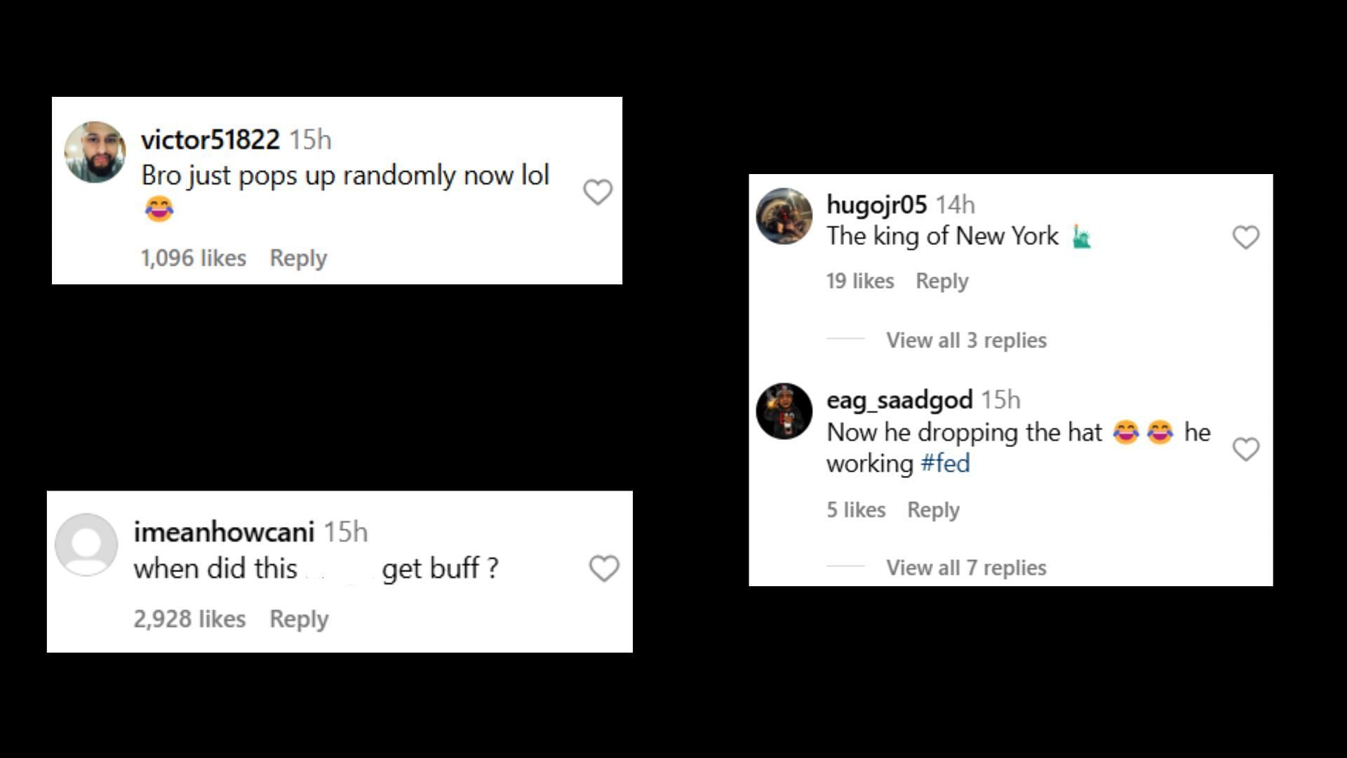 Online responses (Images via Instagram/akademiks)