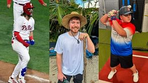 WATCH: Bryce Harper goes ballistic as Big Justice goes yard in new Mr. Beast video