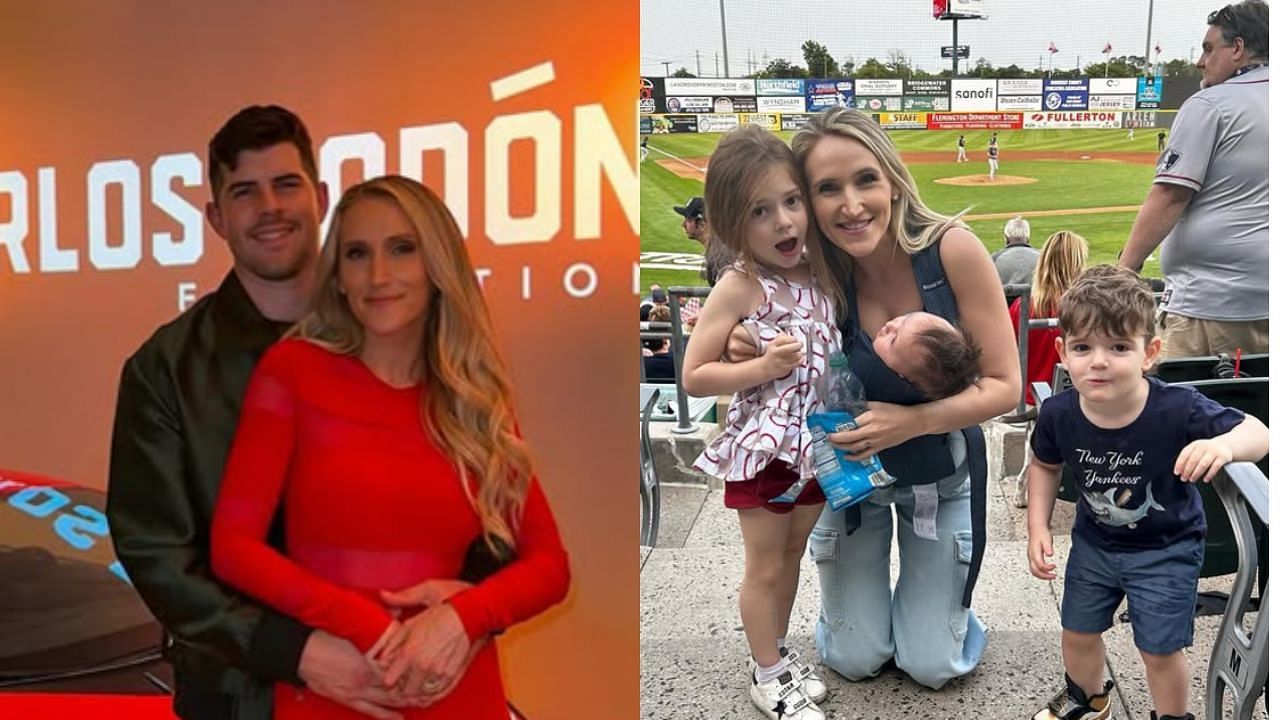 Carlos Rodon, wife Ashley and children Bo, Willow and Silo (Images from - Instagram.com/@carlos_rodon55)