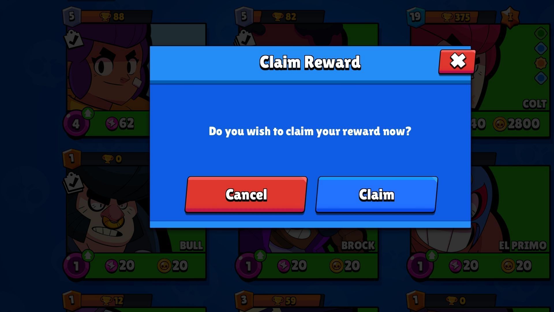 Select &#039;Claim&#039; to get the freebie (Image via Supercell)